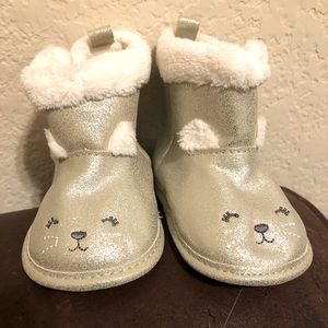 EUC Infant Sparkly Soft Sole Boots